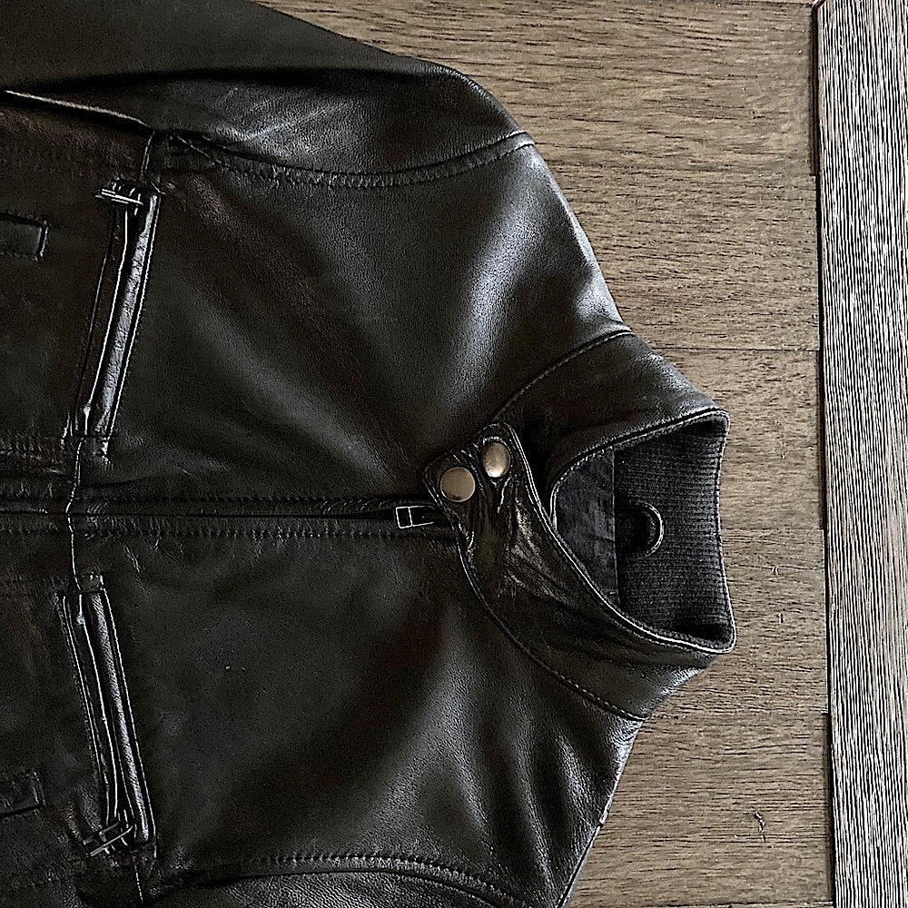 byCORPUS Genuine Lambskin Leather Jacket / Leather Bomber Jacket - Picture 3 of 14